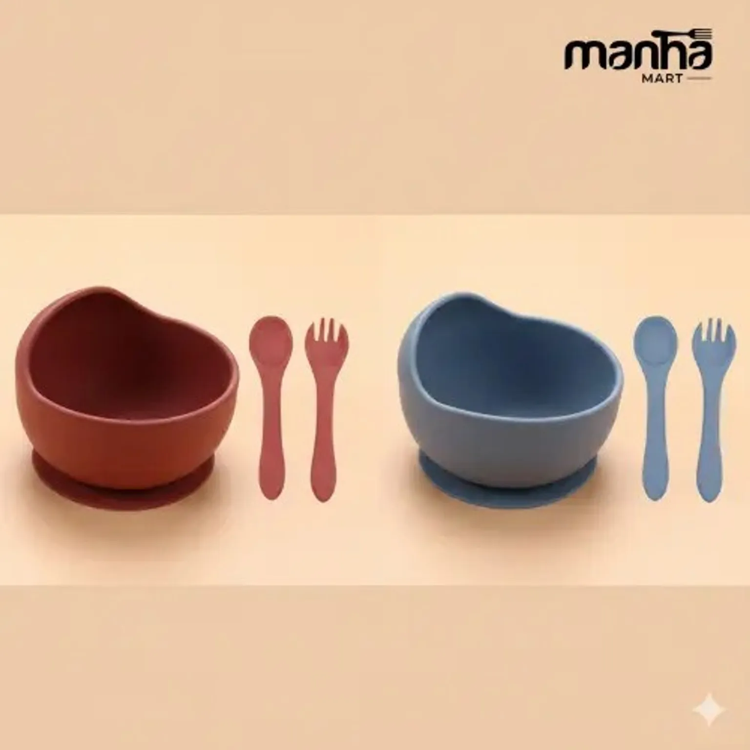 Silicone Baby Bowl & Spoon Set – Baby Feeding Accessories