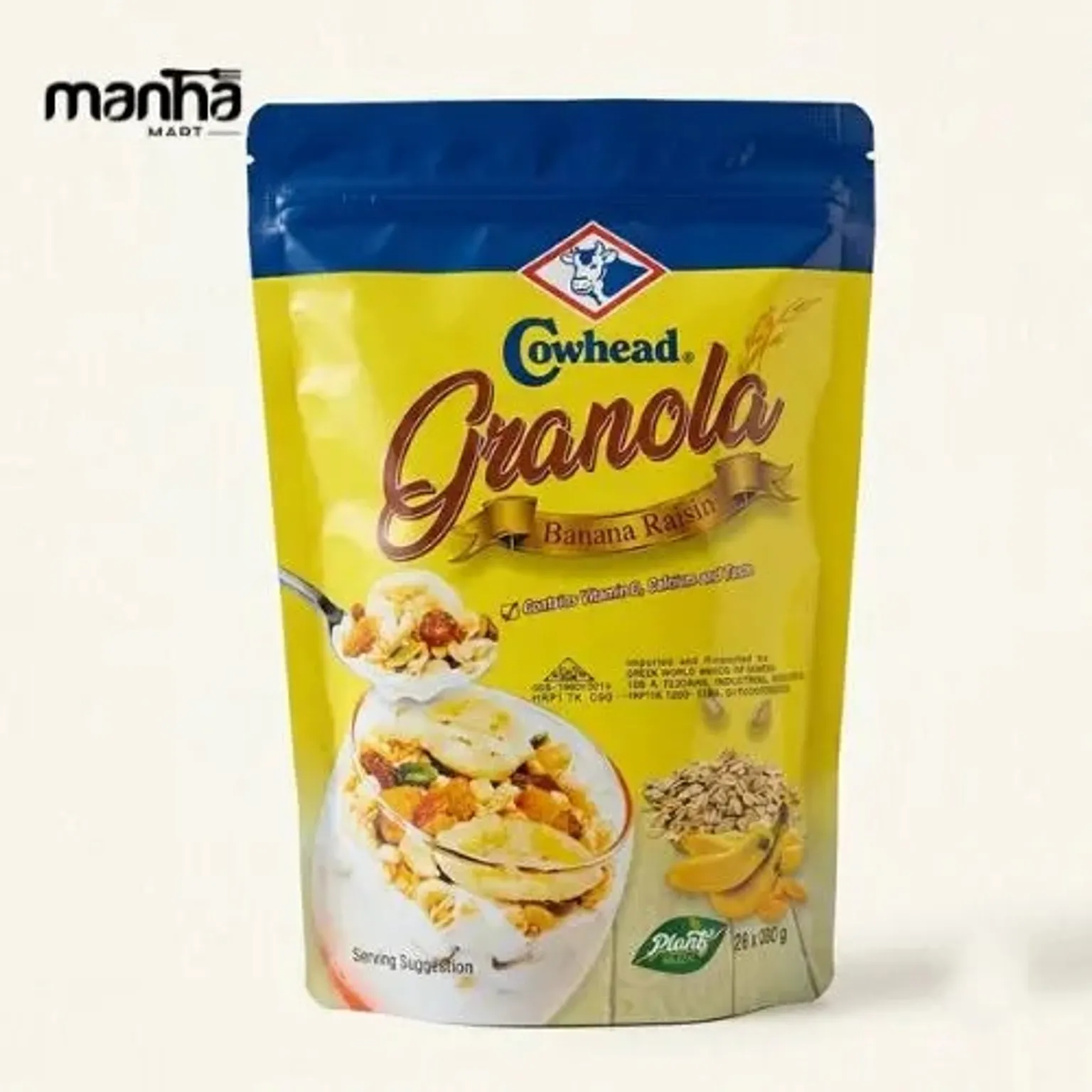 Cowhead Granola Banana Raisin 250g Buy Online