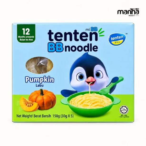 Tenten Baby Noodles (Pumpkin) (1+ Years) 150g Exp: 12-02-28.