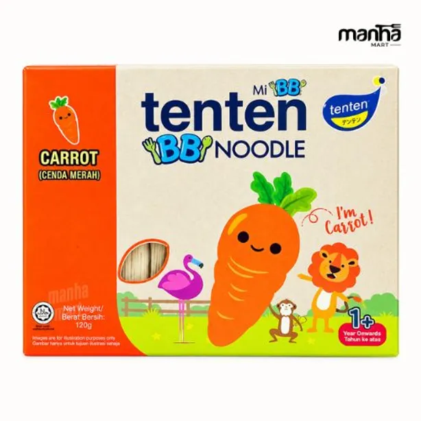 Tenten Baby Noodles (Carrot) (1+ Years) 150g . Exp: 12-02-28