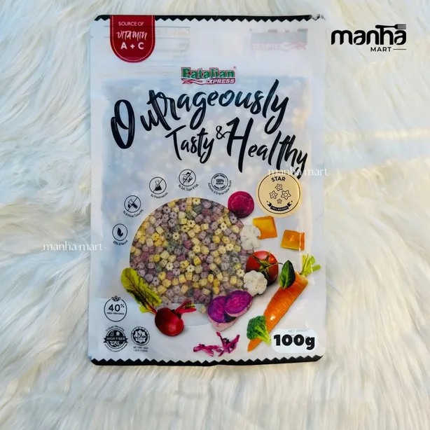 Eatalian Express Veggie Pasta – Star Shape 100g | Imported Pasta from Malaysia
