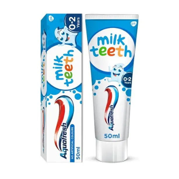 Aquafresh Milk Teeth Toothpaste for Kids 0–2 Years – 50ml