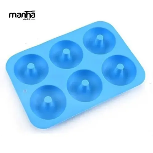 6-Cavity Silicone Donut Mold | Make 6 Donuts at Once