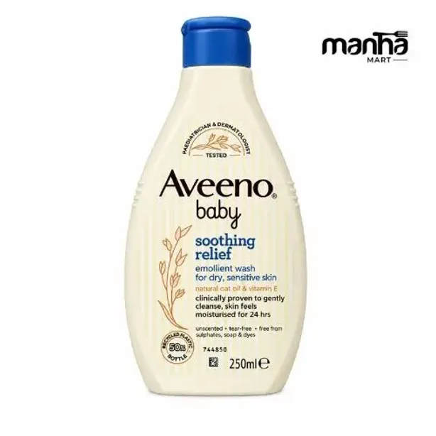 Aveeno Baby Soothing Relief Emollient Wash 250ml (Italy)