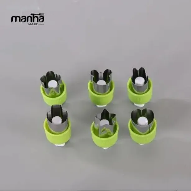 6-Piece Digital Vegetable & Fruit Cutter Set