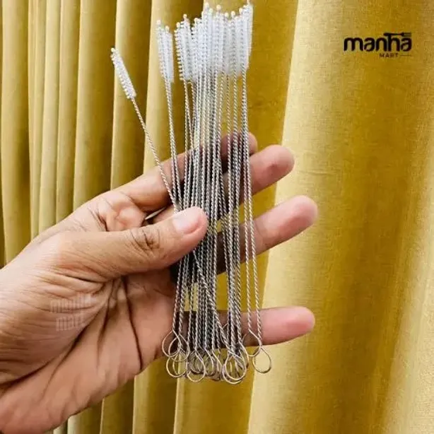 Stainless Steel Straw Cleaning Brush Narrow Pipe Cleaner 1 piece