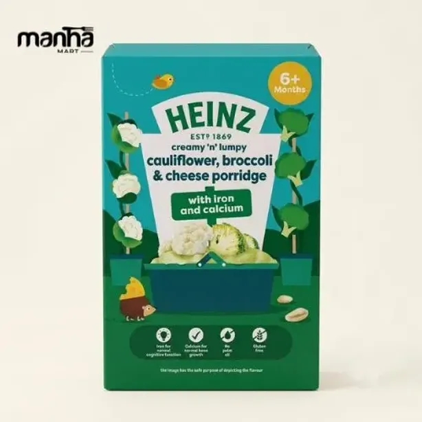 Box Heinz Cauliflower Broccoli & Cheese Porridge 6+ Months 125gm Buy Online in Bangladesh
