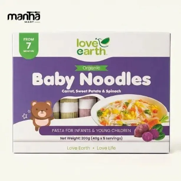 Love Earth Noodles Carrot, Sweet Potato & Spinach 200g