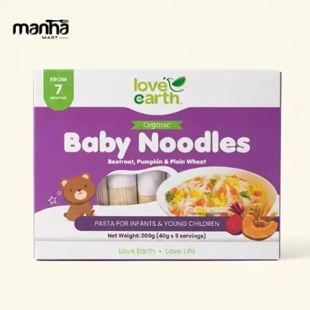 Love Earth Noodles Beetroot, Pumpkin & Plain Wheat