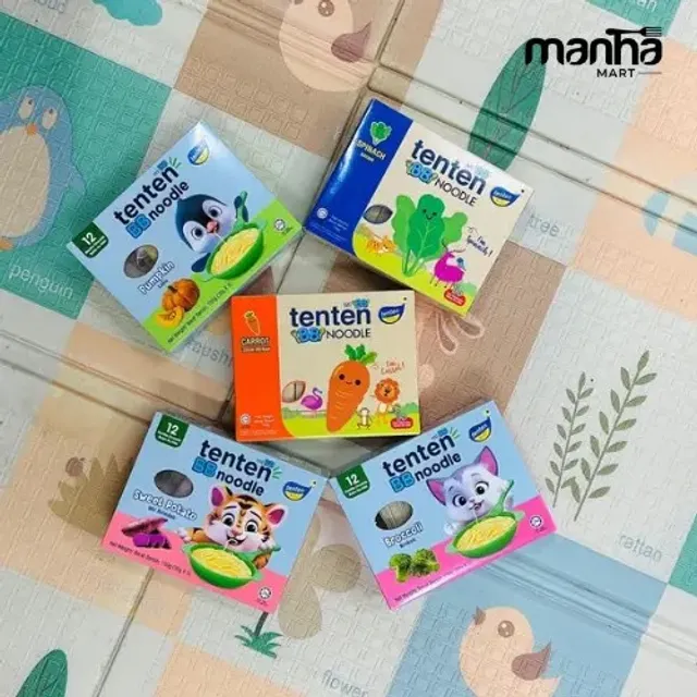 Tenten Baby Noodles Spinach Bayam 150g – 1+ Years
