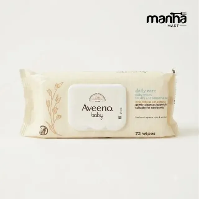Aveeno Baby Daily Care Wipes – 72 Pcs
