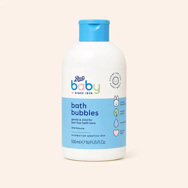 Boots Baby Bath Bubbles Mild Formula (UK) – 500ml