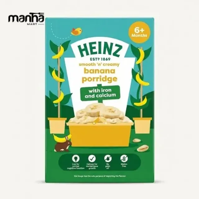 Box Heinz Smooth 'n' Creamy Banana Porridge 6m125g