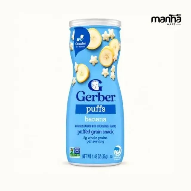 Gerber Puffs Banana 42g – Baby Snack 8M+