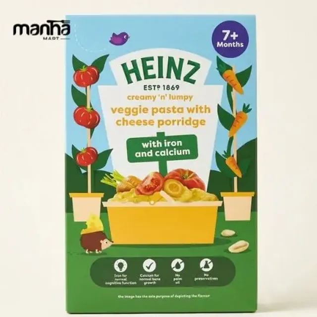 Box Heinz Veggie Pasta with Cheese Porridge 7+ Months 200gm